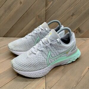 Nike React Infinity Run 3 Pure‎ Platinum Mint Foam Womens Size 9 Running Shoes